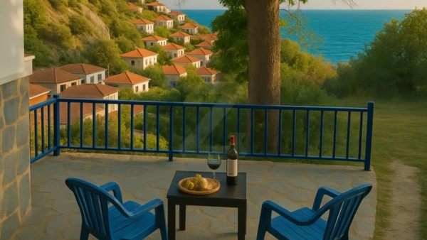 Our 60 year old Plane tree provides the best shade with the best view all day.